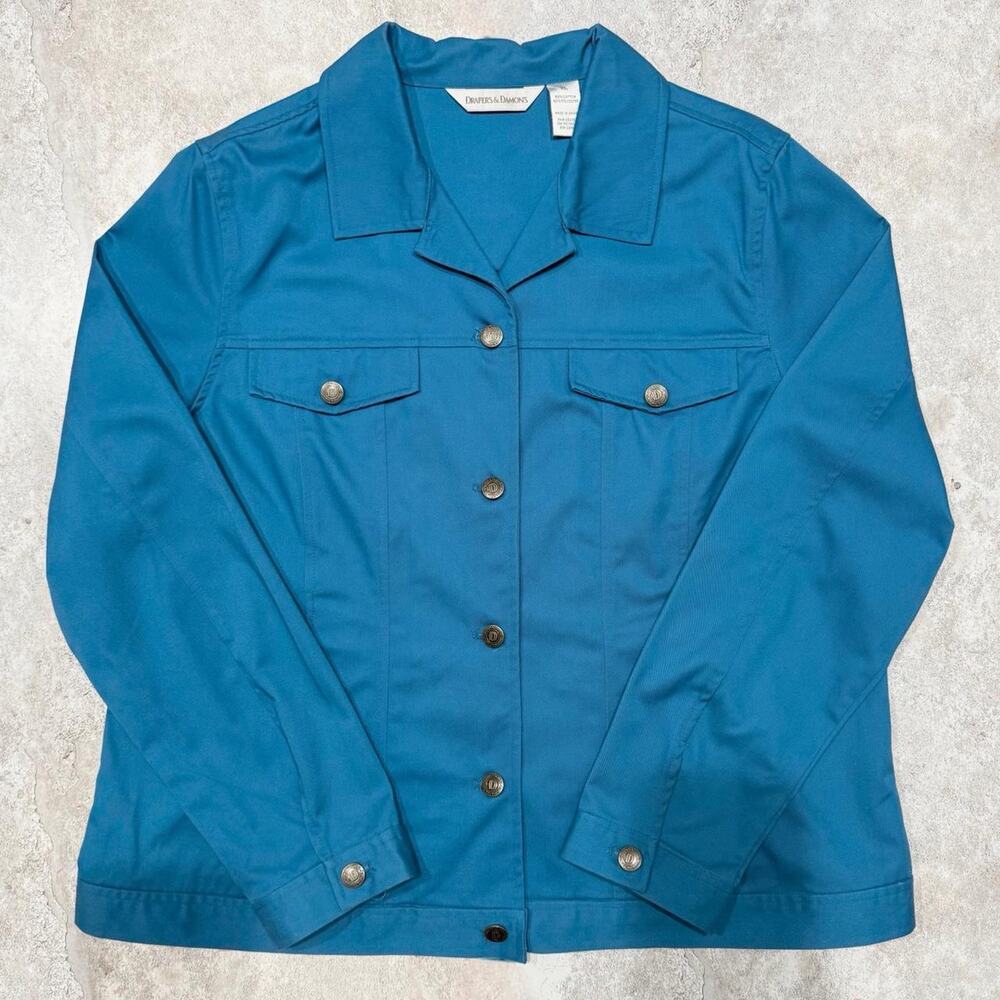 Drapers & Damons Womens Jacket in blue/ turquoise.